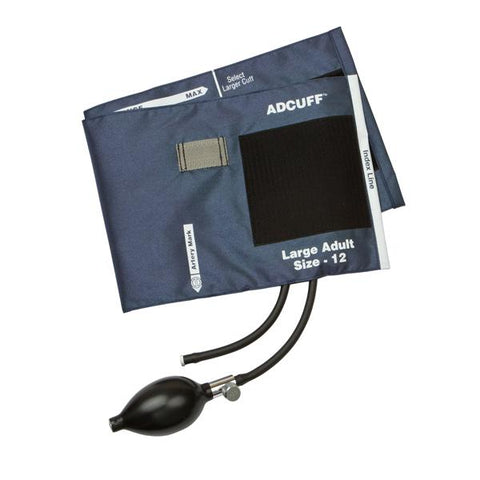 American Diagnostic Corp. Inflation System BP Diagnostix Adcuff f/ Mrcrl 34-50 Adlt 12 Arm 50cm/25 Nvy Each - 865-12XN
