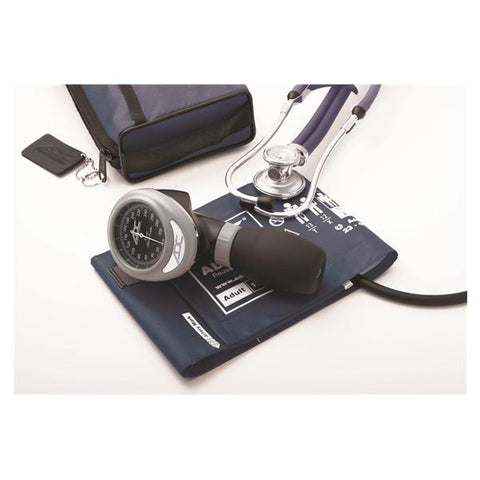 American Diagnostic Corp. Aneroid Kit Sprague Pro's Combo I Navy Adult 23-40cm 300mmHg Eachch - 788-641-11AN