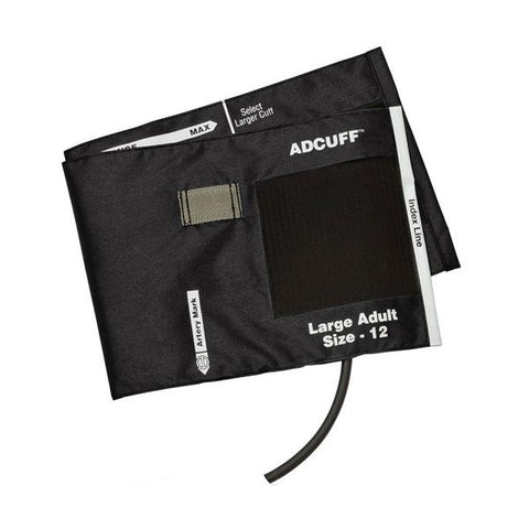 American Diagnostic Corp. Cuff & Bladder BP Adcuff f/ Plm Styl Instrmnt 34-50 Lg Adlt 12 Arm Blk Each - 845-12XBK-1F