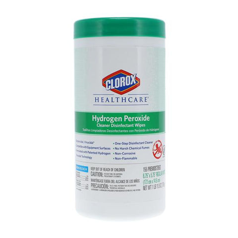 The Clorox Sales Company Wipes Surface Disinfectant Clorox Healthcare Regular Canister 155/Cn, 6 CN/CA - HCH 30825