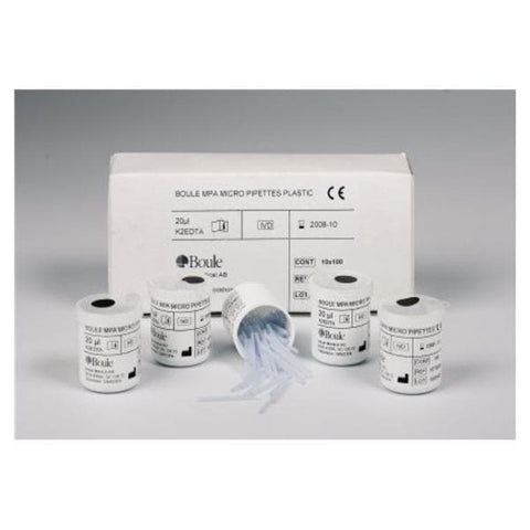 Clinical Diagnostic Solutions MPA Hematology Micropipette Disposable 100/Bx, 10 BX/CA - 501-518