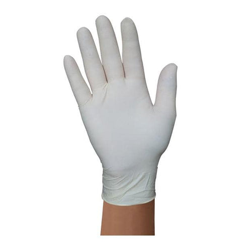 S2S Global Gloves Exam PremierPro Powder-Free Latex Large White 100/Bx, 10 BX/CA - 4604