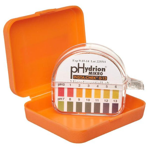 Micro Essential Labs Inc Hydrion Mikro pH Test Strip 0-13 Range Each, 10 Each/CA - M-1313