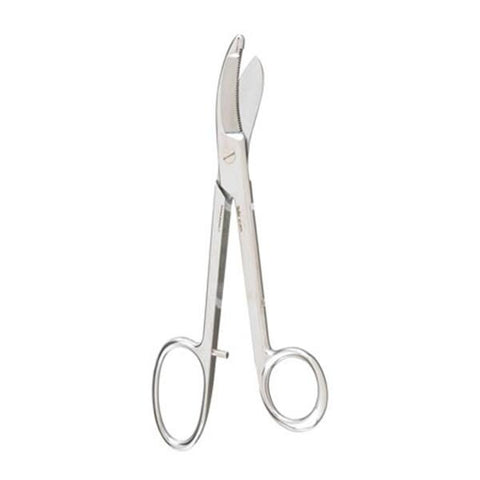 Miltex Shears Plaster Cutting Bruns 9-1/4" Serrated Curved Stainless Steel Each - Integra Miltex - 27-3070