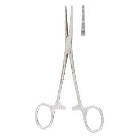 Miltex Forcep Hemostatic Lahey 5-1/2" Serrated Straight Stainless Steel Each - Integra Miltex - 7-60