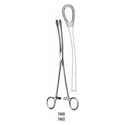 Miltex Forcep Sponge Foerster 9-1/2" Smooth Curved Stainless Steel Each - Integra Miltex - 7-612