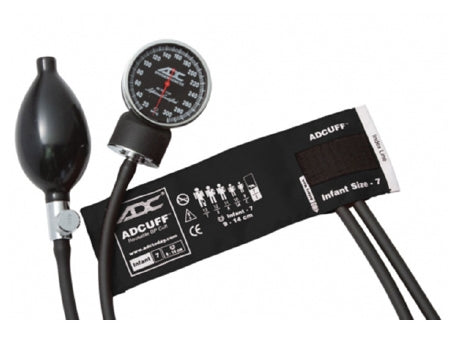 ADC American Diagnostic Corp Diagnostix 720 Series Aneroid Sphygmomanometer Pocket Style Hand Held 2-Tube Newborn Size Arm