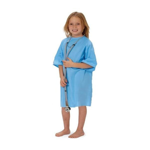 Fashion Seal Gown Patient Polyester Knit Medium Unisex Blue Child Each - 5671-M