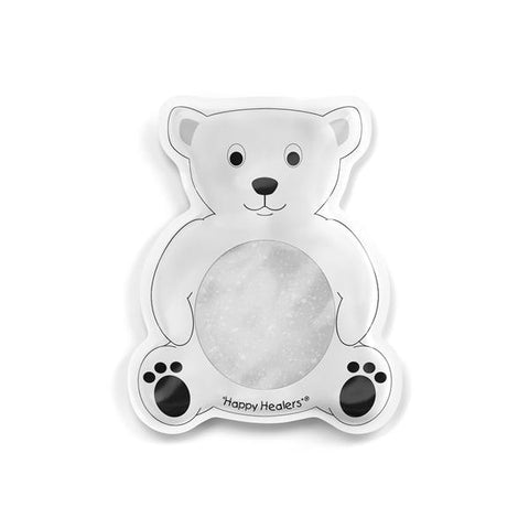 ACCURATE MANUFACTURING Pack Hot/Cold Happy Healers 6.5x4" Gel Bear White 30/Ca - HHB-WHITE