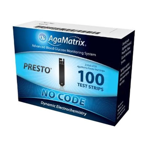 Agamatrix Inc WaveSense Presto Blood Glucose Test Strip 100 Count 100/Box, 12 BX/CA - 8000-03337