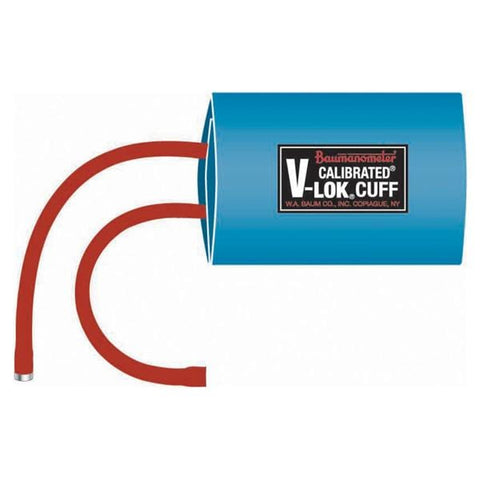 W A Baum Co Inc Cuff & Inflation Bag BP Calibrated V-Lok 25-35 Adlt Arm Std Blu 1/ Each - 1880NL