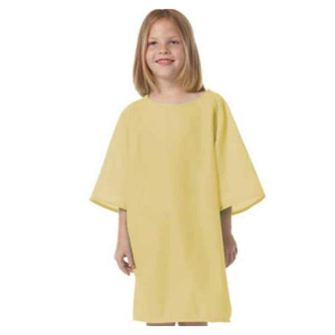 Fashion Seal Gown Patient Polyester Knit Small Unisex Yellow Child Each - 5670-S