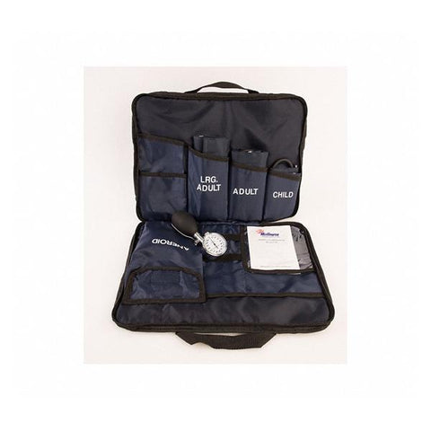 Medsource International Blood Pressure Kit Aneroid MediCuff 5 3 Sizes Arm Navy Blue Each - MS-MED3N