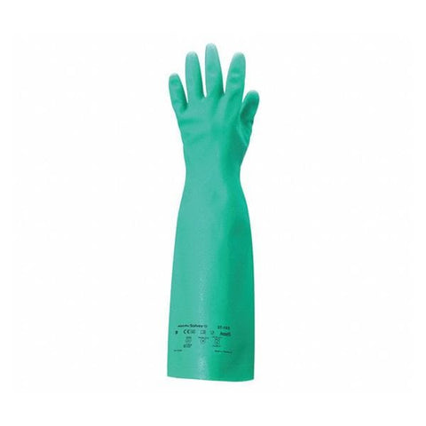 Grainger Gloves Chemical Resistant Solvex Nitrile Latex-Free 18 in 11 Green 1/Pr - 6AZ29