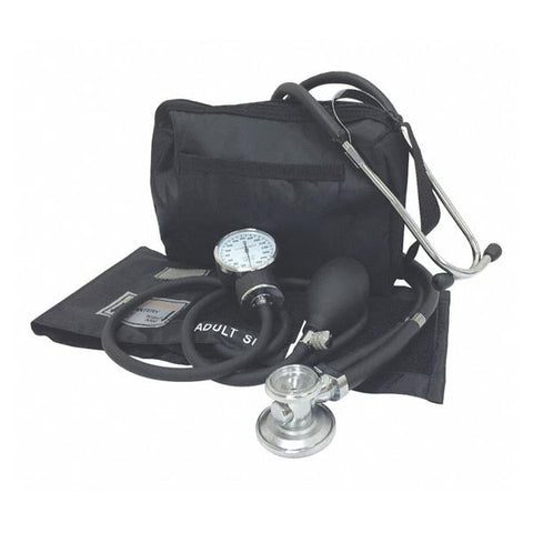 Medsource International Sphygmomanometer Kit Sprague Rappaport Complete Adult Arm Dial Display Black Each - MS-BP7000