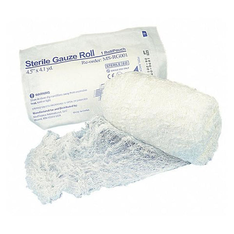 Medsource International Bandage 4.5"x4.1yd Gauze Cotton Sterile Each, 100 Each/CA - MS-RG001