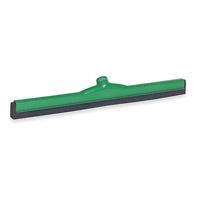 24 W Straight Double Foam Rubber Floor Squeegee Without Handle Green