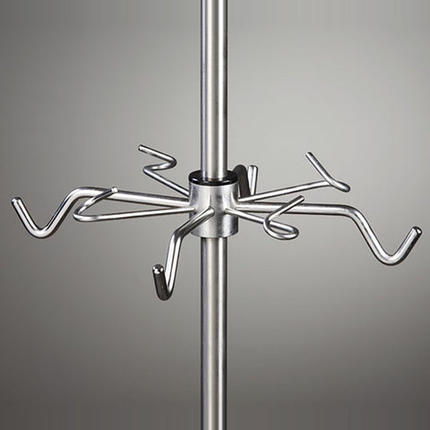 Clinton, IV Pole Accessory, 4 Ram's Horn Hooks, 4 Open Hooks