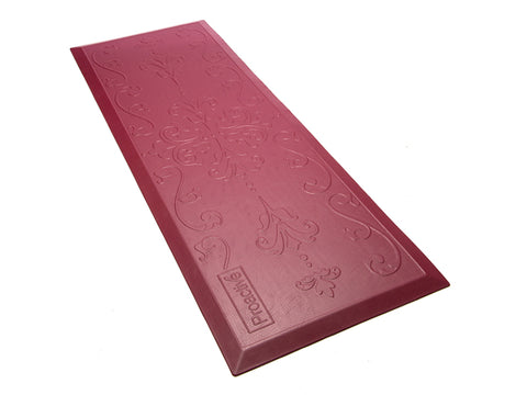 Beveled Floor Mat Maroon 24"x70"x0.7" | PA-51001MR
