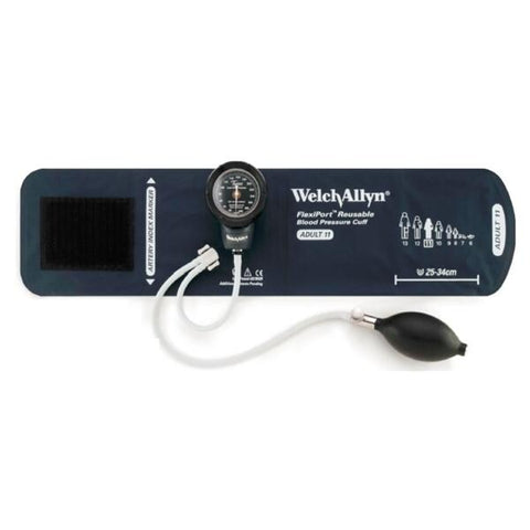 Welch Sphygmomanometer Aneroid Tycos Classic Series Adult Arm Dial Display Black Each - Allyn - 5090-02