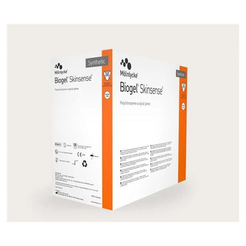 Molnlycke Healthcare Gloves Polychloroprene Biogel Skinsense Latex-Free PF Sz 7.5 Strl 50pr/Bx, 4 BX/CA - 31475