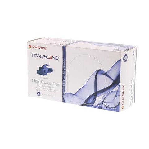 Pro2 Solutions, Inc Gloves Exam Transcend Powder-Free Nitrile Latex-Free Small Matte Blue 300/Bx, 10 BX/CA - CR3366