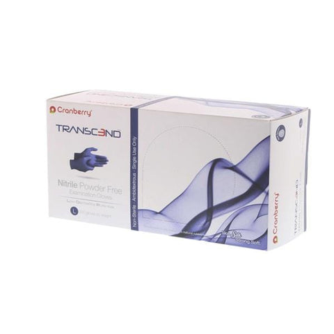 Pro2 Solutions, Inc Gloves Exam Transcend Powder-Free Nitrile Latex-Free Large Matte Blue 300/Bx, 10 BX/CA - CR3368