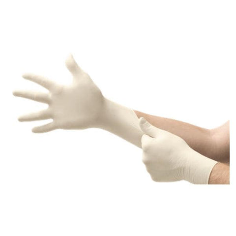 Microflex Inc Gloves Exam Diamond Grip Plus Powder-Free Latex 9.5 in Medium Natural 100/Bx, 10 BX/CA - DGP-350-M