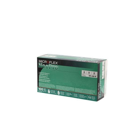 Microflex Inc Gloves Chloroprene NeoPro Latex-Free Powder-Free Medium Non-Sterile Green 100/Bx, 10 BX/CA - NPG-888-M