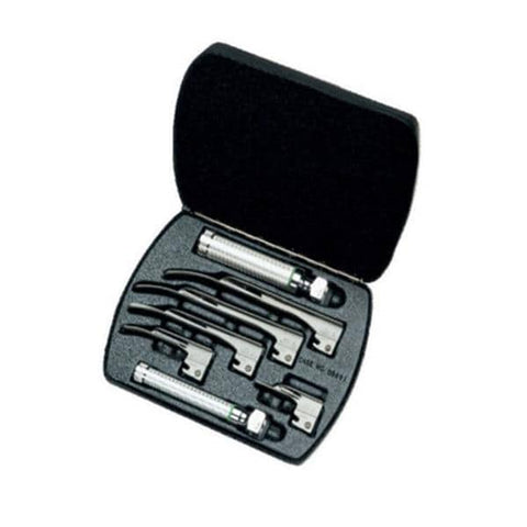 Welch Laryngoscope Kit Fiber-Optic Halogen HPX Macintosh Sizes #1, #2, #3, #4 Each - Allyn - 69696