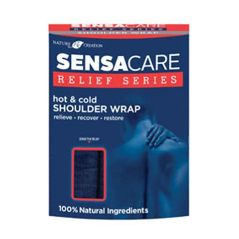 Nature Creation Wrap Hot/Cold SensaCare Relief Shoulder Universal Cotton Blue 6/Ca - 10182