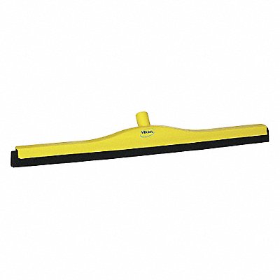 28 W Straight Double Foam Rubber Floor Squeegee Without Handle Yellow