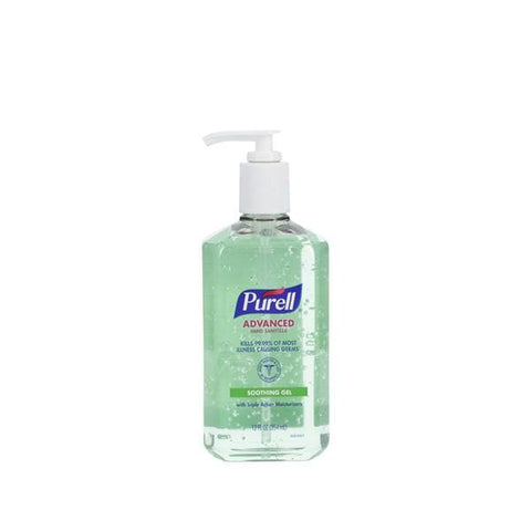 Gojo Industries Inc Sanitizer Hand Gel Purell Advanced 70% Ethyl Alcohol 12 oz 12oz/Bt, 12 BT/CA - 3639-12