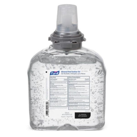 Gojo Industries Inc Sanitizer Hand Gel Purell Advanced f/ TFX Dspnsr 70% Ethyl Alc v/v 1200 mL Each, 4 Each/CA - 5456-04