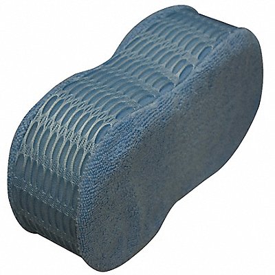 9 x 4-1/2 Microfiber Scrubber Sponge Blue 1EA