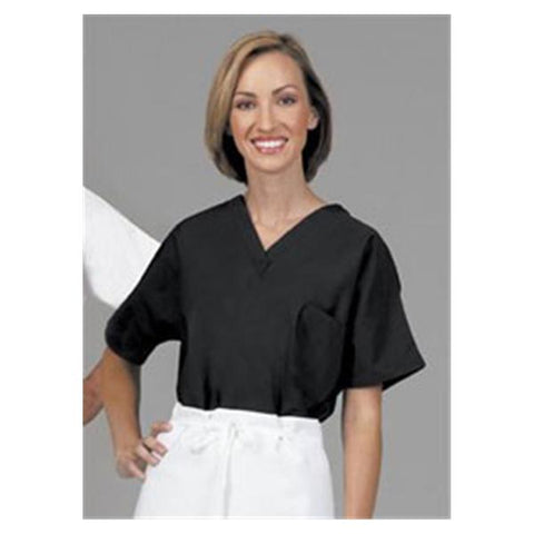 Fashion Seal Shirt Scrub Fashion Poplin Unisex X-Large Black Each - 078729-XL