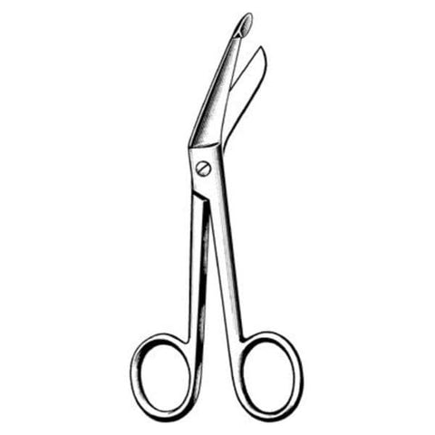 Sklar Instruments Scissors Bandage Lister Surgi-OR 5-1/2" Blunt/Blunt Smooth Angled SS Each - 95-231