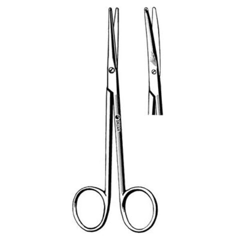 Sklar Instruments Scissors Dissecting Metzenbaum-Lahey Sklarlite 6" Bl/Bl Smooth Curved SS Each - 23-1175
