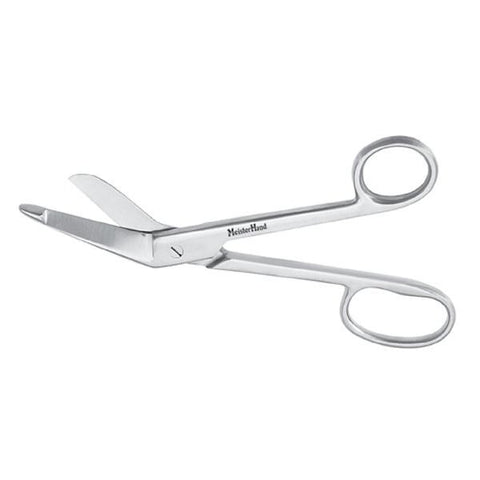 Miltex Scissors Bandage Lister Meister-Hand 8" Angled Stainless Steel Each - Integra Miltex - MH5-550