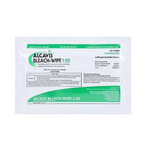 Angelini Pharma Disinfectant Wipes Alcavis Doubles Individually Packaged 50/Bx, 8 BX/CA - 9062