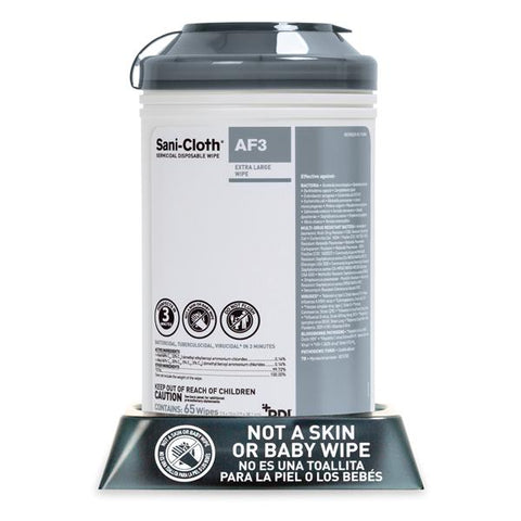 PDI Professional Disposables Caddy Sani-Cloth AF3 Gray 5/Ca - P015201