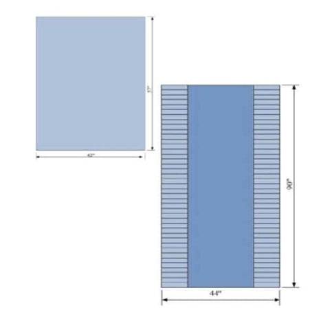 C Pack Drape Basic I With Fan Folded Drape 42x57" 16/Ca - Core Medical, Inc - 60002