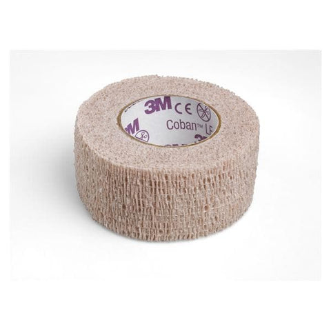 3M Medical Products Bandage Coban Wrap Elastic 1"x5yd LF Non-Sterile Tan 6x5/Ca - 2081