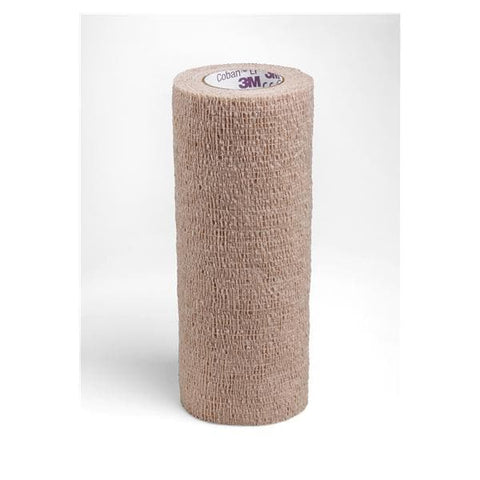 3M Medical Products Bandage Coban Wrap Elastic 6"x5yd LF Non-Sterile Tan 12/CA - 2086