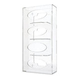 Marketlab Glove Box Holder Acrylic Quad Clear Side Loading Each - 7039-CL