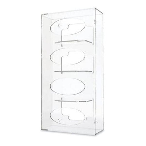 Marketlab Glove Box Holder Acrylic Quad Clear Side Loading Each - 7039-CL