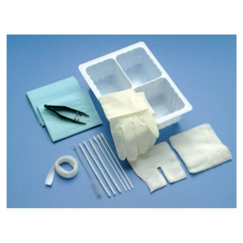 Busse Hospital Disposable Set Tracheostomy Care With Gloves/Flexible Nylon Bristle Brush LF 20/CA - 703