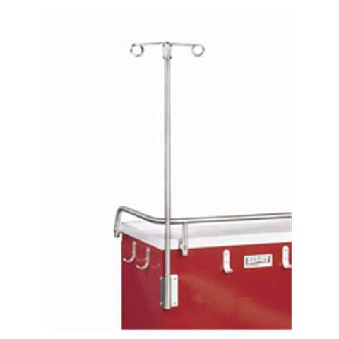 Harloff Manufacturing Pole IV For Emergency Cart 2 Prong Adjustable Height Each - 680401