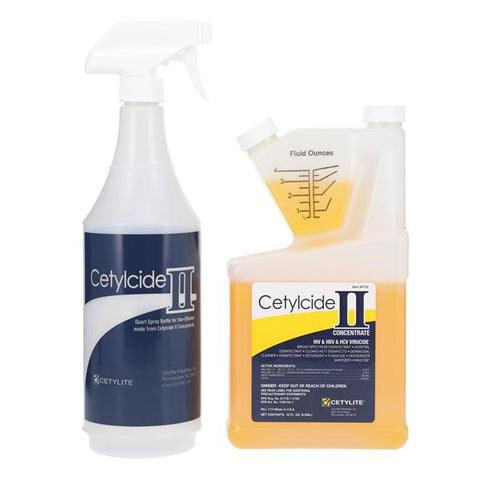 Cetylite Industries Inc Disinfectant Concentrate Cetylcide II Kit Lemon 32 oz Each, 6 Each/CA - 152