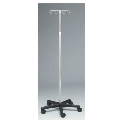 Dukal Corporation Stand IV Pole Dukal 4 Hook 20" Base 47-84" Height Adjustment Each - 4356